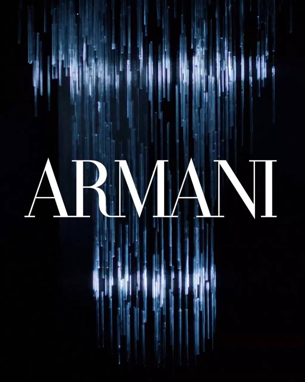 A dynamic Armani Holiday campaign video: glowing perfume bottles like Si and Acqua di Gio, vibrant lip products, festive makeup looks, models in sparkling attire, and glamorous party scenes, all set to an energetic soundtrack, evoking luxury and celebration.